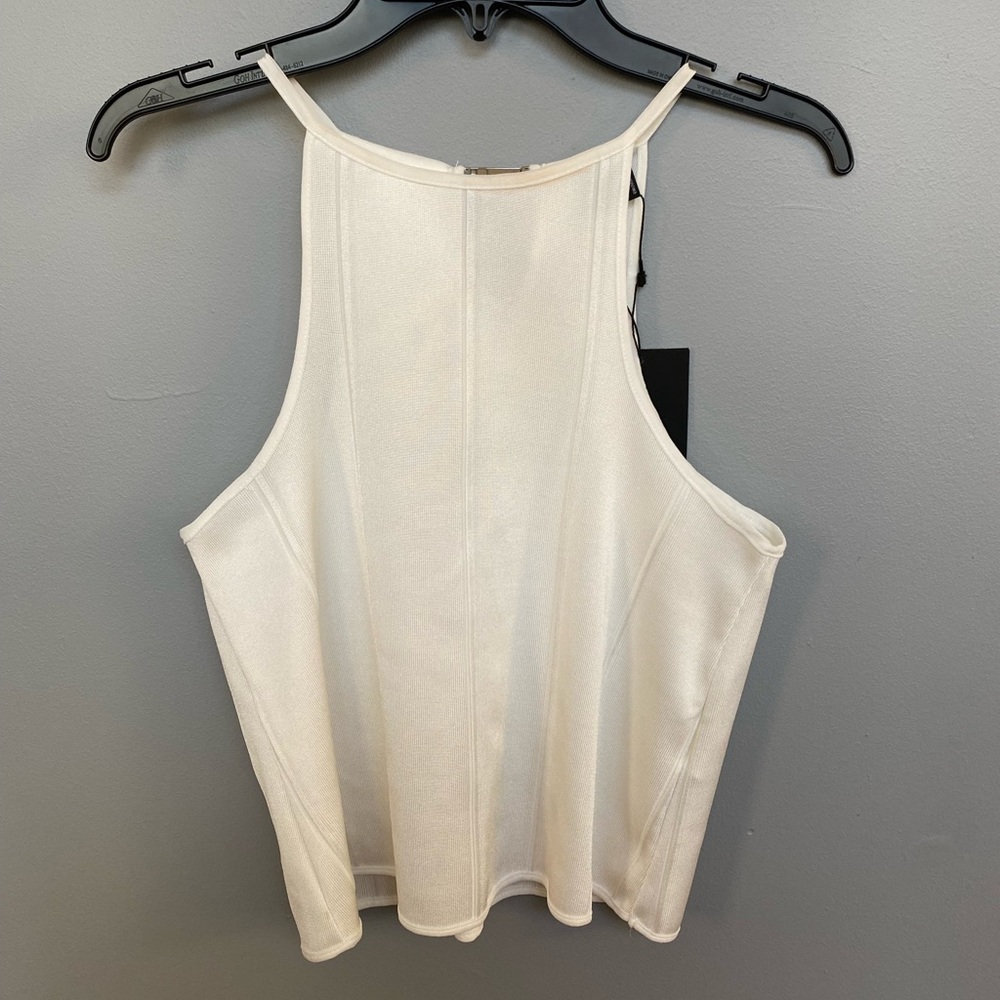 ZARA White Crop Top